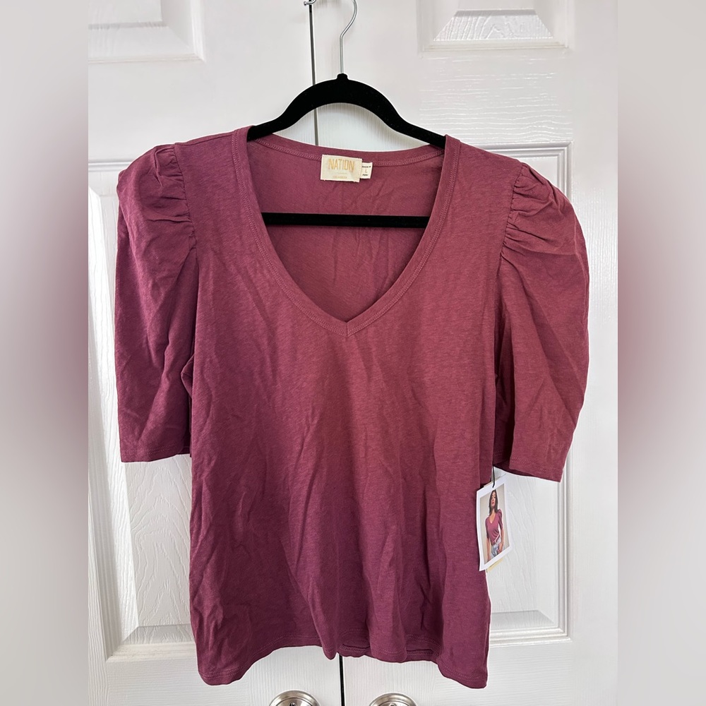 Nation LTD - puff sleeve top